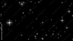 Animated black and silver 3D magic wand, gently touching centre off the screen with beautiful white sparkles, light and stars burst. Alpha matte. Stock Video