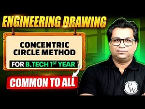 Engineering Drawings | Concentric Circle Method | Engineering Graphics For Semester Exams