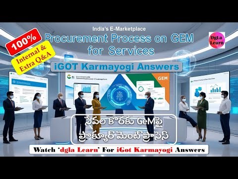 iGot Karmayogi Answers | Procurement Process On GeM For Services