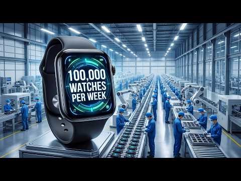 Inside China's Smartwatch Mega Factory: 100,000 Units Per Week (Full Process)