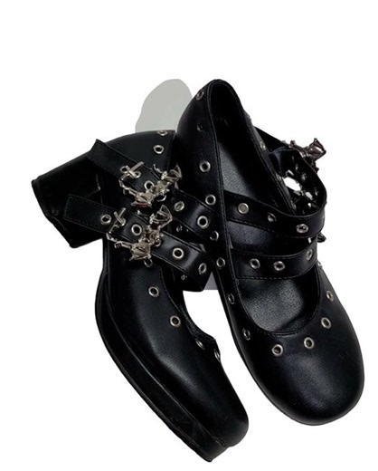 Emo Bat Buckle Shoes 38 1 pcs