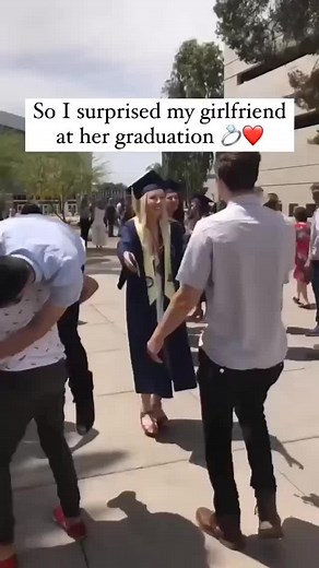 Surprise Graduation Proposal: A Romantic Moment