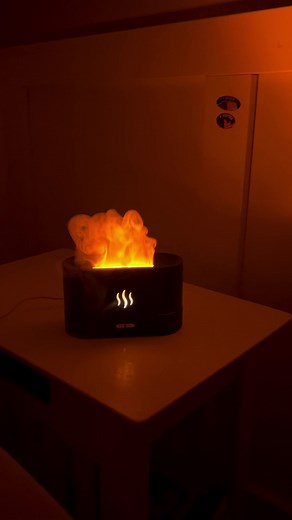 Get your led flame humidifier today! | 20% OFF | Free shipping worldwide see link in bio#tiktokmademebuyit #flamediffuserforyou🔥 #homedecor #aesthetic #diffuser #LED #essentialoils #humidifier #fyp