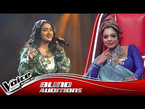 Mohashi Vidurangi | Kannoda | Blind Auditions | The Voice Teens Sri Lanka S3
