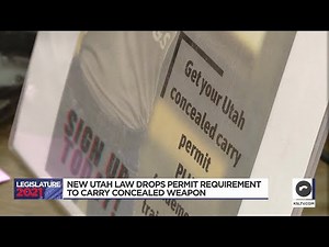 Utah Law That Drops Permit Requirement For Conceal Carry Goes Into Effect In May