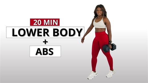 Dumbbell Lower Body Workout with Core Focus – 20 Minutes to Strength & Muscle
