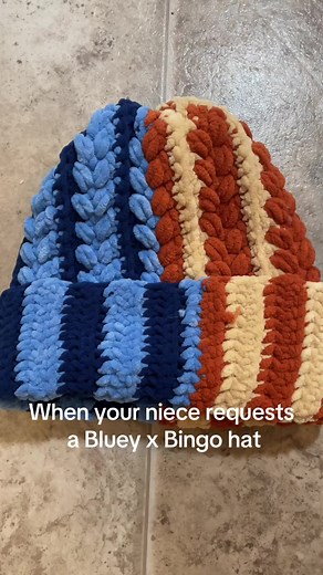 Crochet Bluey Hat Tutorial for Niece
