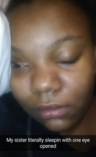 She Sleeping With One Eye Opened