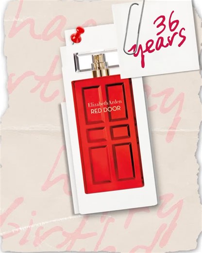 As we’re marking Elizabeth Arden’s 115th anniversary, we’re raising a glass to Red Door, a fragrance introduced in 1989 and inspired by the namesake salon opened in 1910 on New York’s Fifth Avenue 🚪 A confident floral with an elegant, warm finish, it combines exquisite notes of freesia, rose, jasmine, and ylang ylang, layered with a touch of honey and sandalwood. Celebrating the glamour and elegance of women everywhere, it’s the bottle that moves from dresser to dresser, saved for first nights 