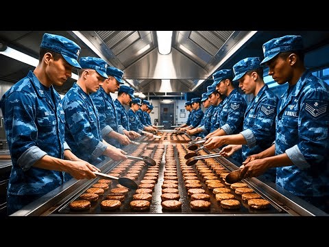 Inside the Destroyer Food System Feeding 5,000 Marines on US Aircraft Carriers!