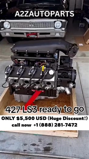 🔥 LIMITED TIME DEAL — LS3 427CI 650HP MONSTER ENGINE! 🔥 Unleash pure American muscle with this LS3 427CI Complete Crate Engine 💪 Built for performance, durability, and insane power (650HP) — ready to drop in and dominate the road or track! 🏎️💨 💰 New Offer: ONLY $5,500 USD (Huge Discount!) 📦 Complete Crate Engine — Plug & Play 🌎 Worldwide Shipping Available 🚚 🚢 ✈️ 📞 WhatsApp: 1 (888) 281-7472 ⚙️ Perfect for: Camaro | Corvette | Custom Builds | Hot Rods #LS3 #427CI #CrateEngine #LS3Engi