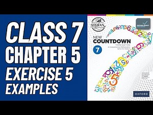 Class 7 Math Exercise 5 Examples | oxford new countdown book 7 third edition #mathematics