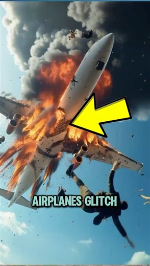 The 5 CRAZIEST and most TERRIFYING plane glitches caught on camera! #shorts #planeglitches #aviation