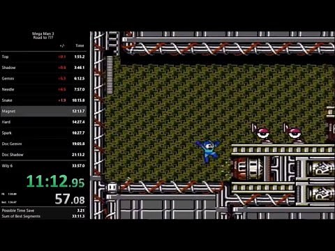 Mega Man 3 (NES) - World Record Speedrun in 33:46 by Fastatcc