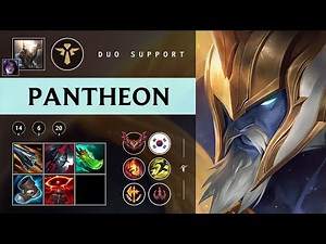 Pantheon Support vs Rell - KR Grandmaster Patch 25.22