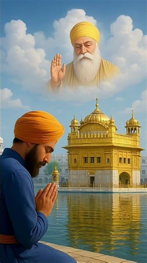 Waheguru Ji Blessings 🙏✨ | Golden Temple Peace #Shorts #gurunanakdevji#wmk