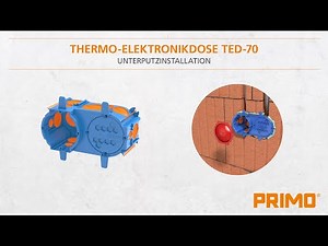 P775 Thermo-Elektronikdose TED-70 - Montage im Unterputz
