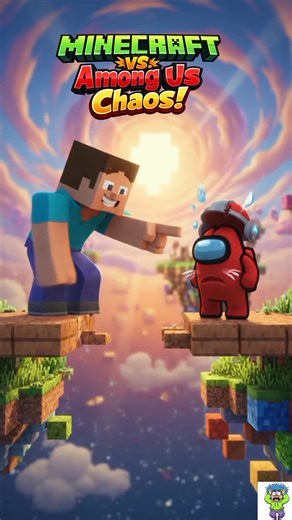“Minecraft vs Among Us Chaos! Epic Short Adventure” #shorts