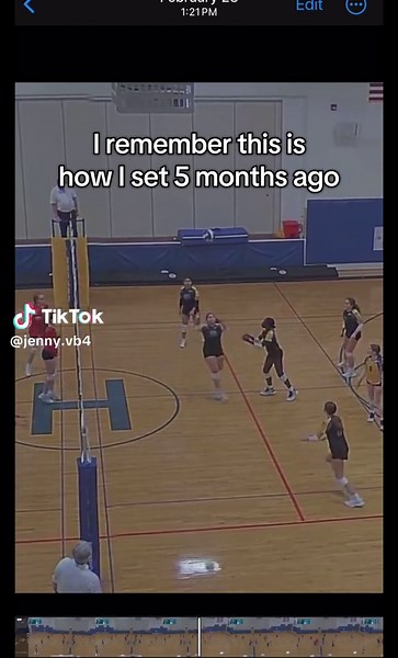 Definitely still some room for improvement #volleyball #fyp #setter #sets #setting #relatable #improvement #season #vb #fypp #trend #trending #months
