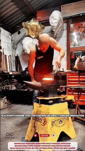 Blacksmith Hammer tool for controlled impact forging innovation