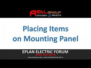 Placing Items on Mounting Panel | EPLAN Education