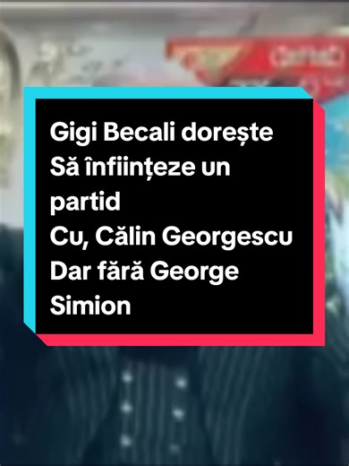 Din punctul meu de vedere Ar fi o idee foarte bună, să Înființeze un partid între Gigi Becali, Călin Georgescu Și să facă o alianță între Partidele sos, pot, aur, doar Așa am putea doborî Sistemul corupt #pentrutine #calingeorgescu #gigibecali #alianta