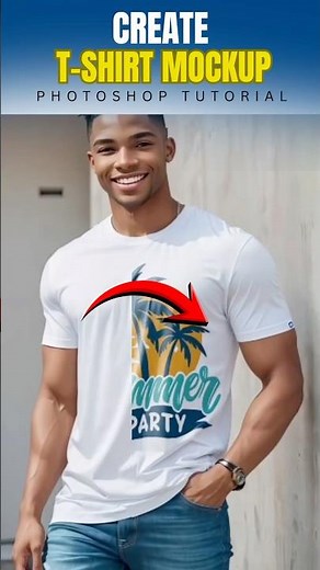 How to Create Realistic T-Shirt Mockup in Photoshop | Step-by-Step Tutorial #mockup #photoshop