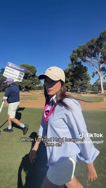 This and yap 🤌 @Anabelle Smith soaking up all the action, takes us inside the ropes at the Women’s Australian Open. #AusOpenGolf