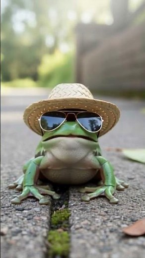 what a cool Frog 😂😂😂 #cool #coolfrog