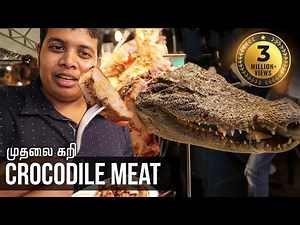 Eating Crocodile in Thailand