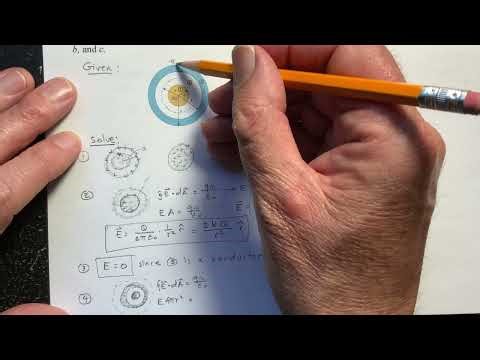 Use Gauss’s Law to Find the Electric Fields Within Two Concentric Conducting Spheres - by PhysicPAL