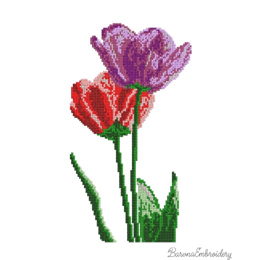 Tulips Machine Embroidery Design, Floral Embroidery Files Cross-stitch (instant Download) - Etsy
