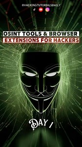 159K views · 2.4K reactions | OSINT & Hacking Must Have Browser ExtensionsWappalyzer & Shodan | Hacking Tutorials Daily | Facebook