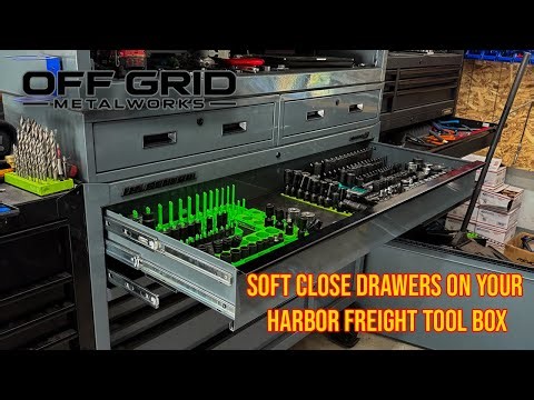 Installing Soft Close Drawers On My Harbor Freight Series 3 US General Tool Box