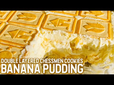 BANANA PUDDING CHESSMEN DOUBLE LAYERED | How to Make Banana Pudding | Hon and Hon