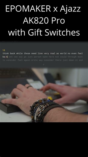 EPOMAKER Ajazz AK820 Pro Keyboard Sound test