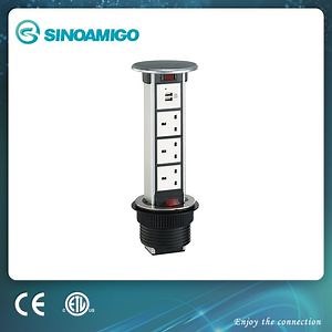 [Hot Item] IP54 Vertical Pop up Socket Outlet with Wireless Charging