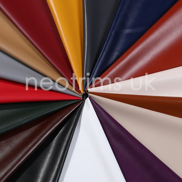 Faux Leather Fabric Smooth Vinyl Leatherette Light Upholstery Crafts Material, 16 Colours,durable & Tough Luxurious Nappa,neotrims UK - Etsy