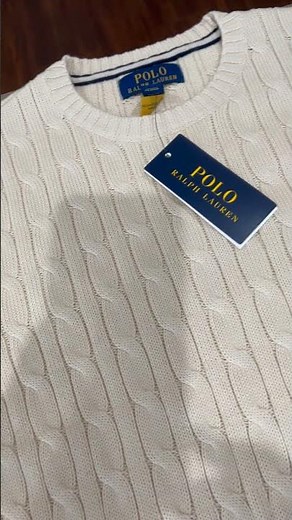 Ralph Lauren Iconic Cable Knit Cotton Sweater Unboxing!