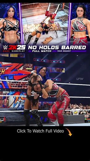 BRUTAL BEST FRIENDS! 💥 Sasha Banks vs. Bayley - NO HOLDS BARRED MODDED WAR [WWE 2K25 Full Match]