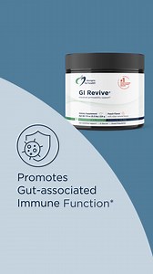 We know gut health can be complicated, so we’re making it simple with convenient on-the-go support! GI Revive®: a peach-flavored powder formulated with specific amino acids, a botanical blend, and minerals to offer comprehensive support for gastrointestinal (GI) health and function.* Scoop, mix, sip… and off you go! | Designs for Health