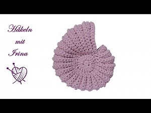 Crochet Ammonite Shell Deco Basket crochet easy