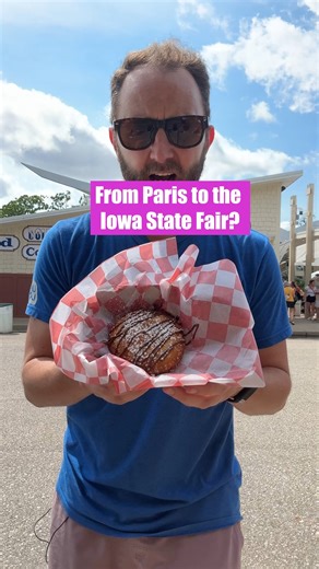 Scott Siepker on Instagram: "Warm, gooey, hazelnut heaven. The Deep Fried Nutella Uncrustable from The Bird’s Nest is pure comfort food — crispy outside, molten Nutella inside. 7.75 corn dogs out of 10. @heyhudu #IowaStateFair #FairFood"