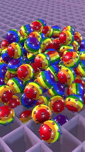 Падающий шар с лицом, погрязшим в гниении мозга 87 #roblox #3danimation #satisfying