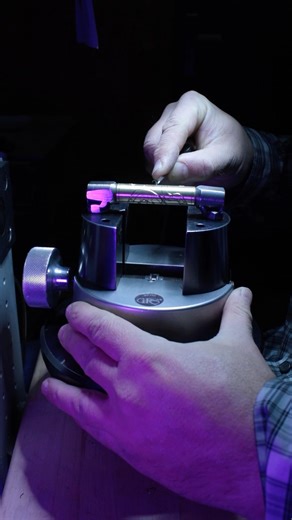 Pen making process - brass tube engraving #penmaker #penmaking #engraving #engraver