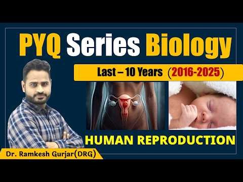 Human Reproduction PYQs Series NEET Last 10 Years Questions Explained By DRG Complete Revision 2026