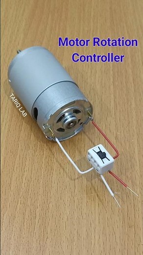 DIY DC motor rotation controller
