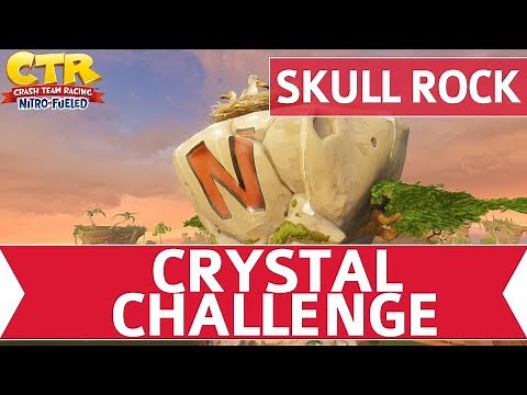 Crash Team Racing Nitro Fueled (CTR) - Skull Rock Crystal Challenge & CTR Token Walkthrough