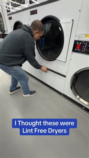 Just found out these are not lint free dryers. #laundry #lint #laundromat #laundryservice #cleaning | Lint Lovers