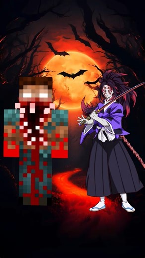 Minecraft herobrine vs demons and 1k like for part 2#anime #minecraft #shorts